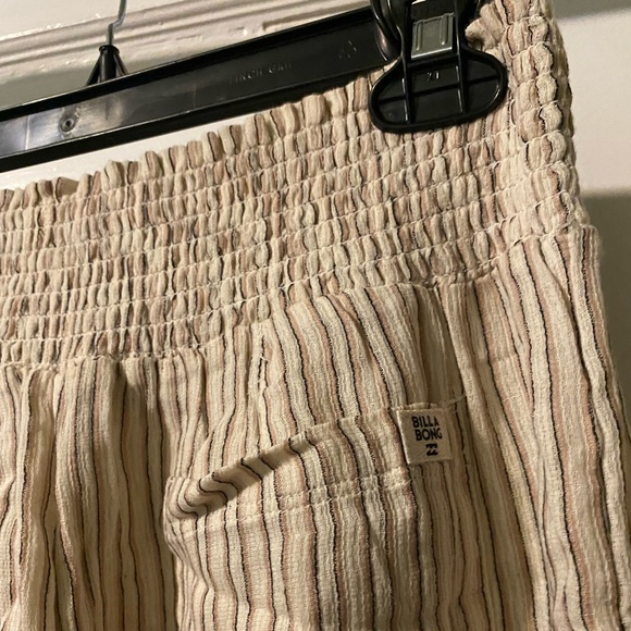 NWT! Billabong New Waves Wide Leg Beach Pant Stripe Medium Flowy Lightweight - Picture 11 of 16